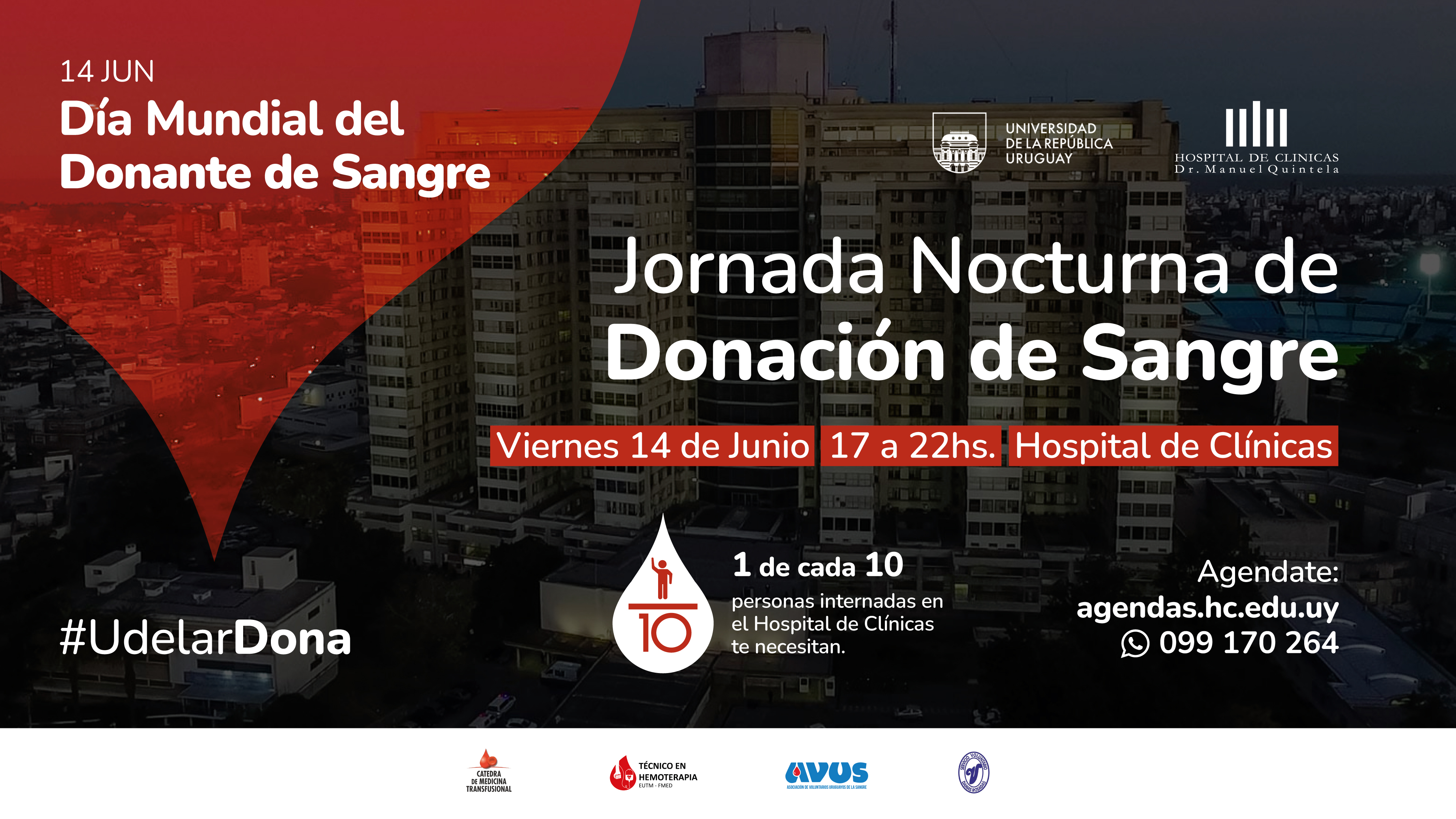 Jornada nocturna de Donación de Sangre