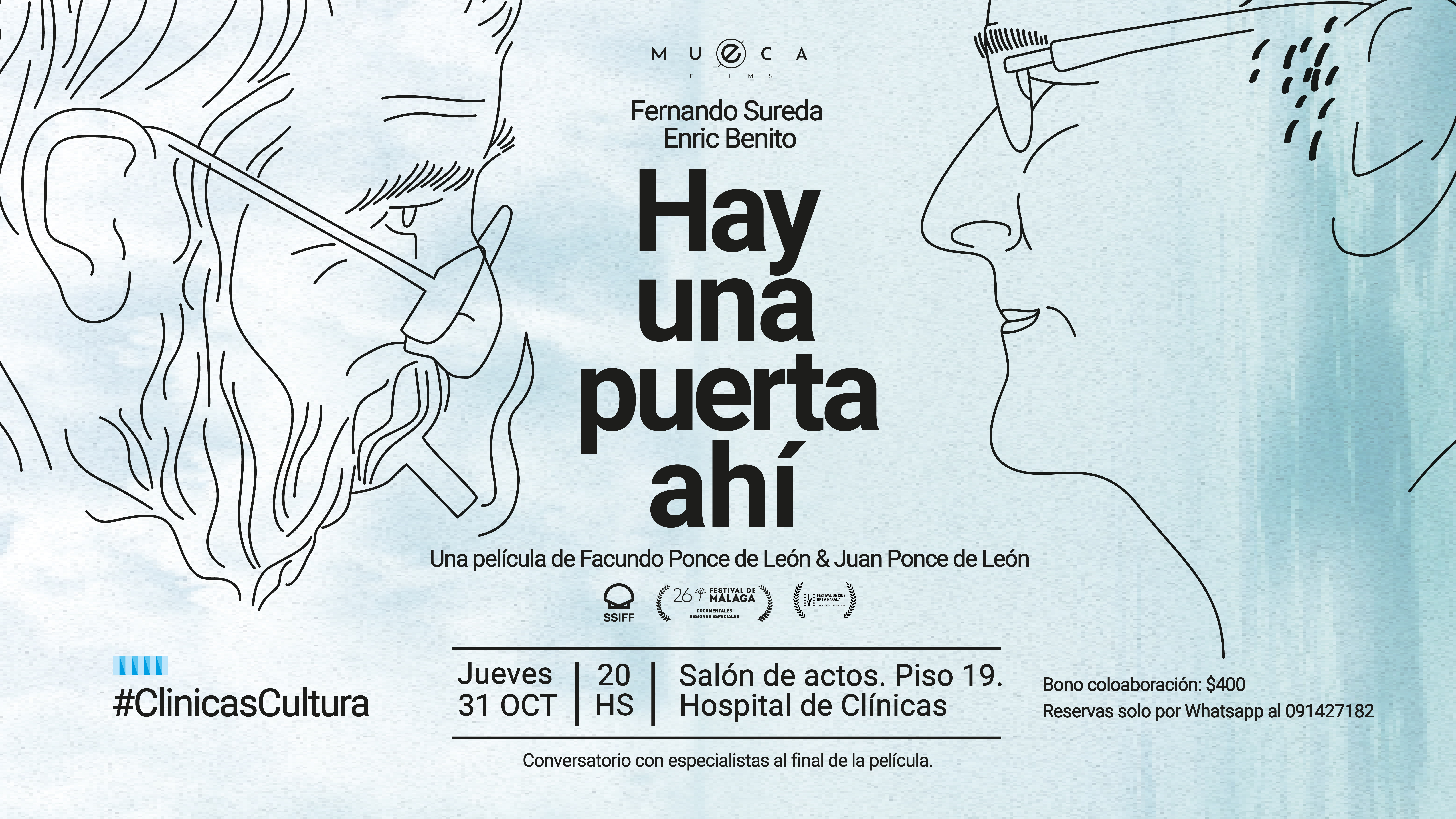Jueves 31 de octubre: Exhibición de la película Hay una puerta ahí 