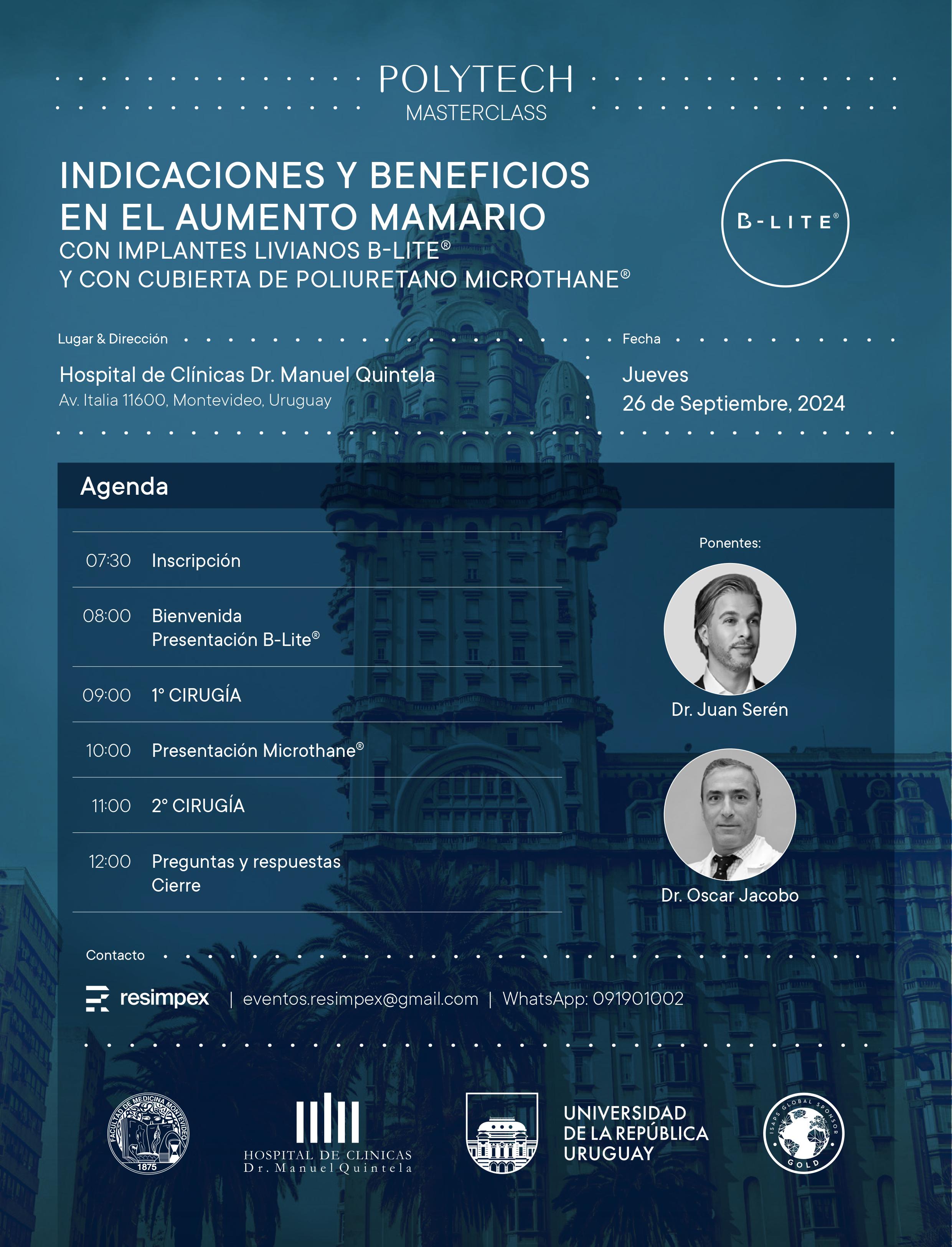 Masterclass Montevideo nuevas tecnologias en implantes mamarios 2024 09 26 3
