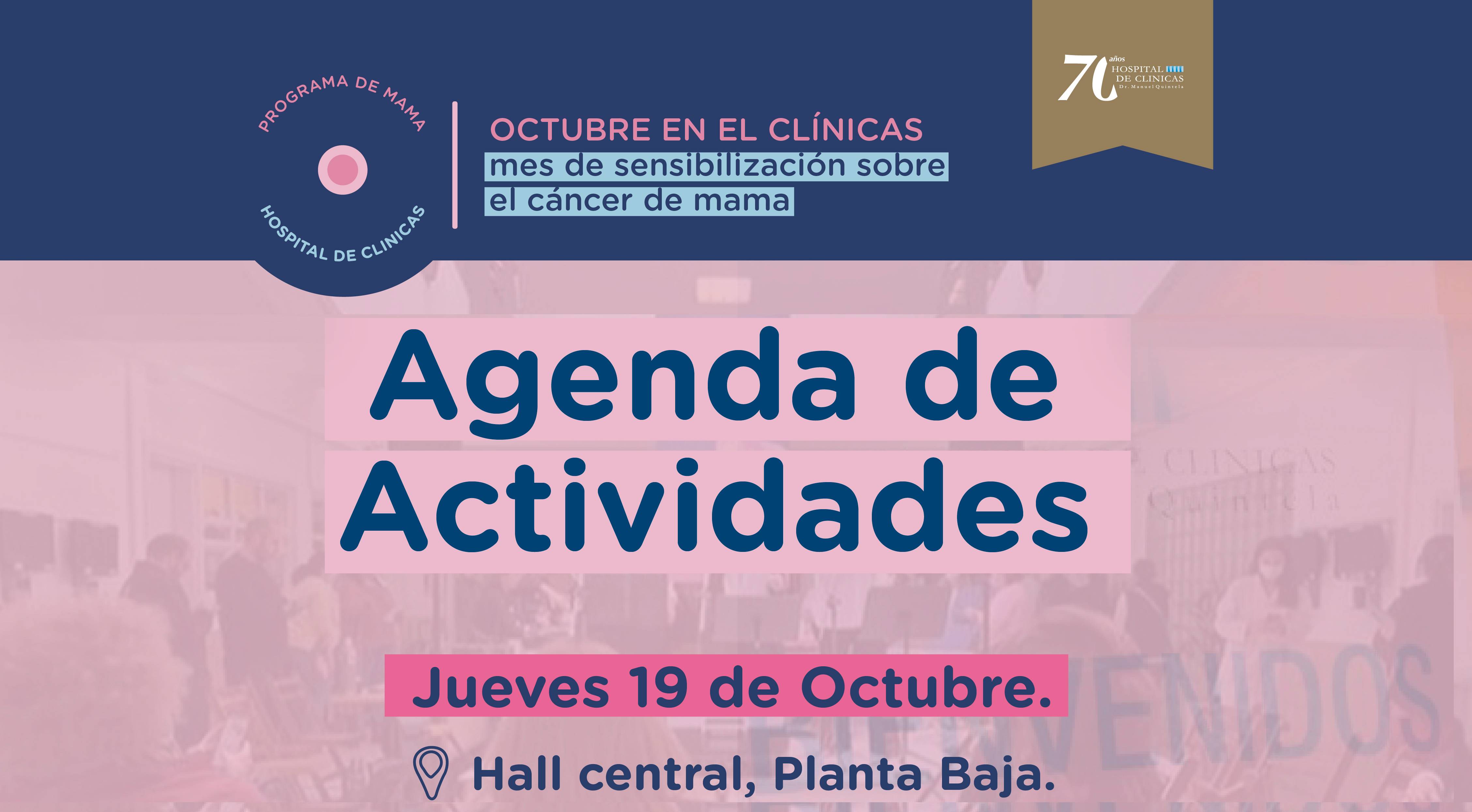 El 19 de octubre de cada año se conmemora el Día Internacional de la lucha contra el Cáncer de Mama.