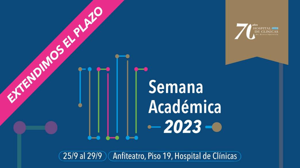 Se extiende el plazo de presentación de trabajos científicos para la Semana Académica 2023