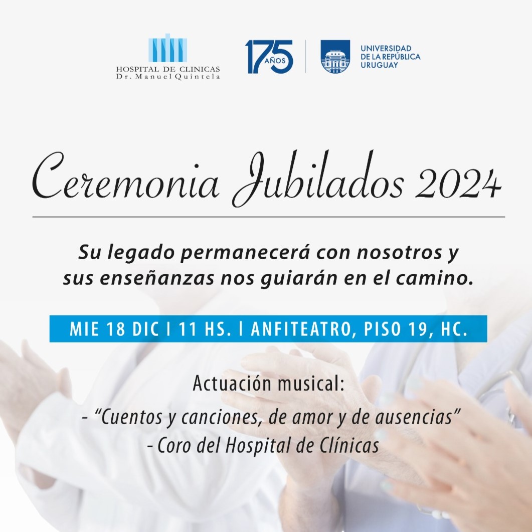 Miércoles 18 de diciembre: Ceremonia Jubilados 2024