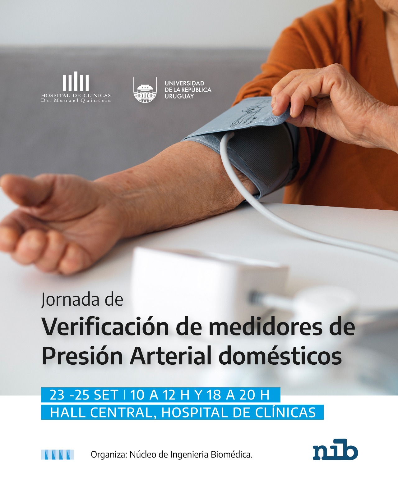 del 23 al 25 de setiembre: Jornada de verificación de medidores de Presión Arterial domésticos