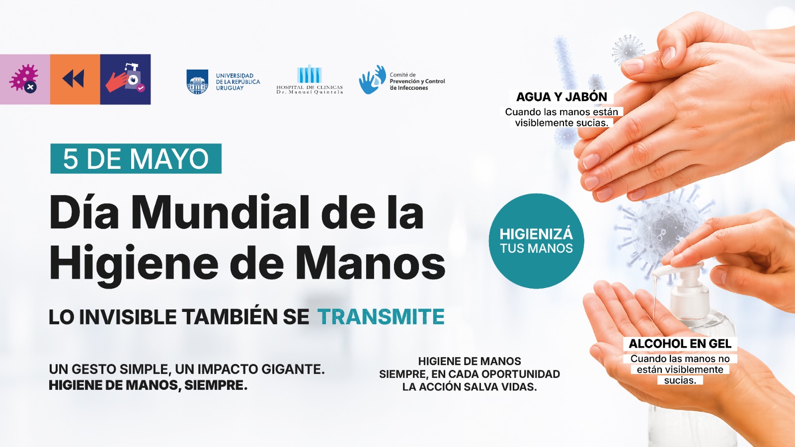 5 de mayo: Día Mundial del Lavado de Manos