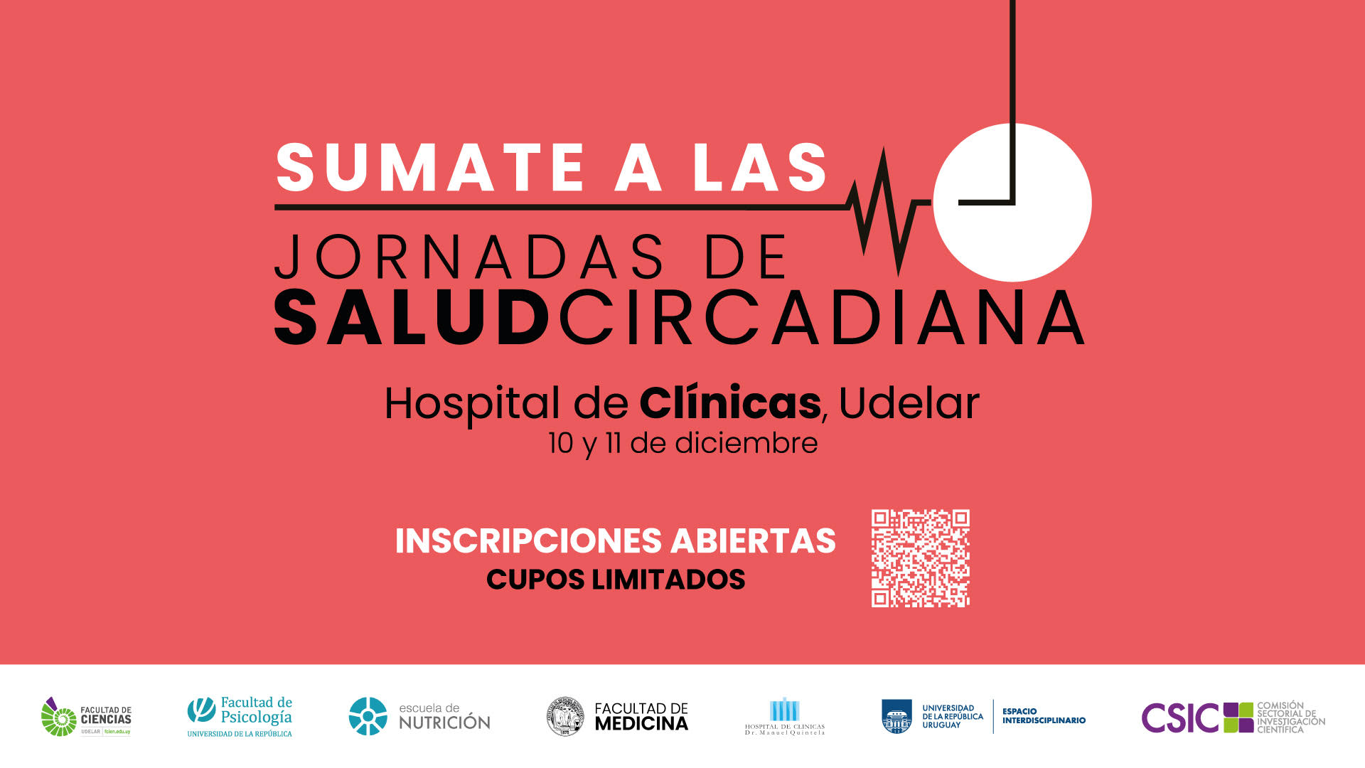 Los días 10 y 11 de diciembre se desarrollarán las Jornadas de Salud Circadiana