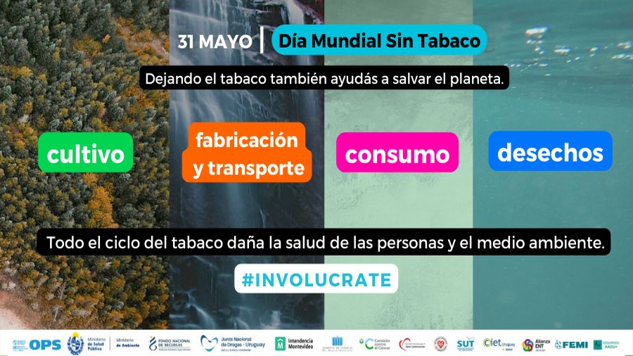 El humo de tabaco daña el planeta: Involúcrate a dejarlo