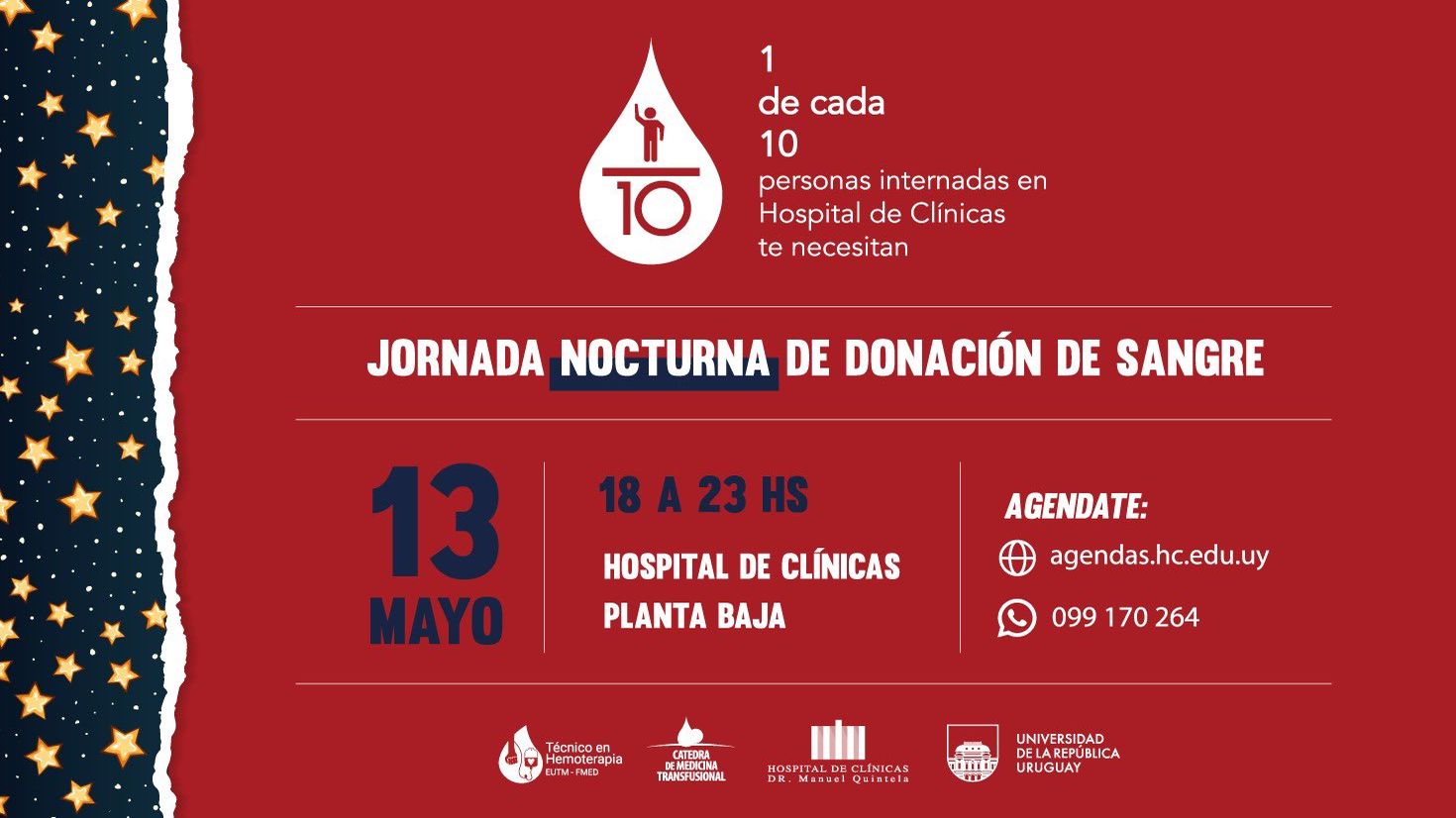 Primera Jornada Nocturna de donación de sangre