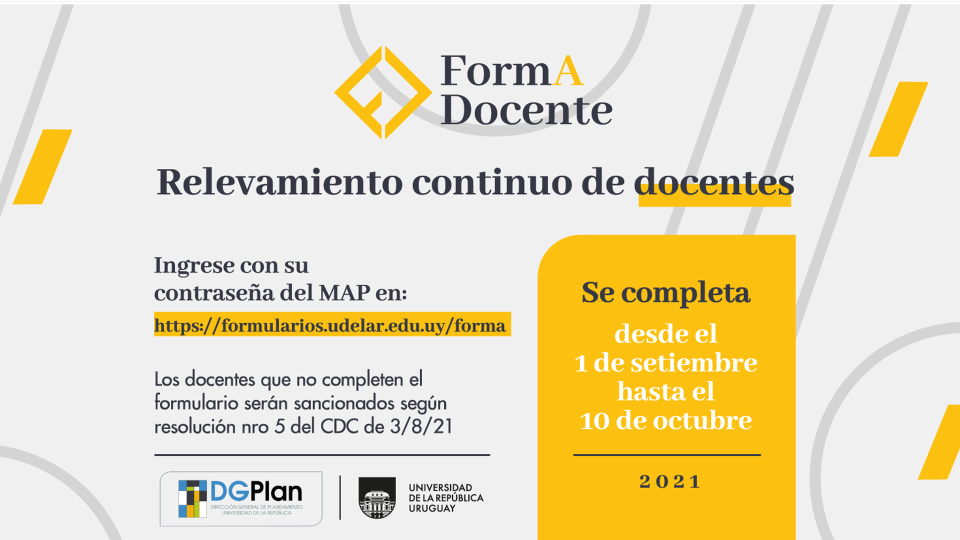 Relevamiento continuo de docentes (FormA-Docente)